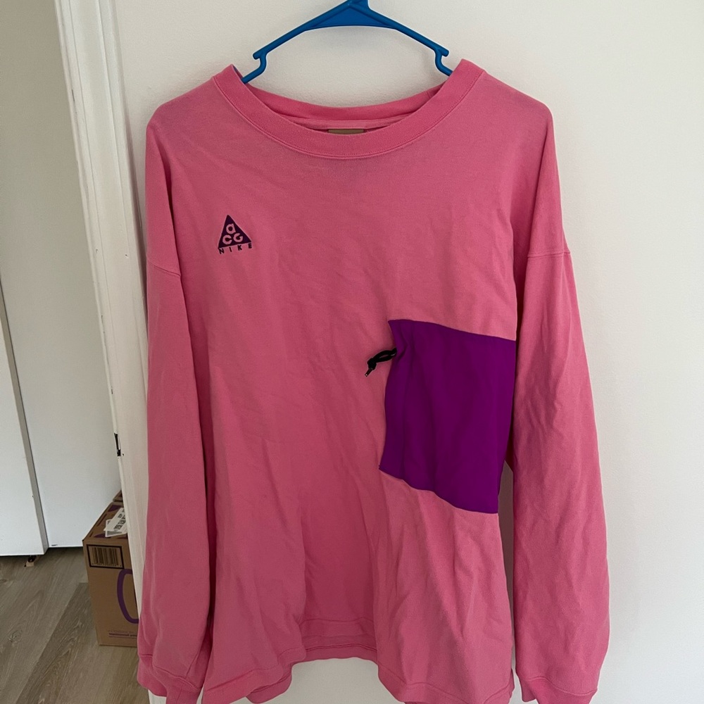 Nike ACG pink long sleeve